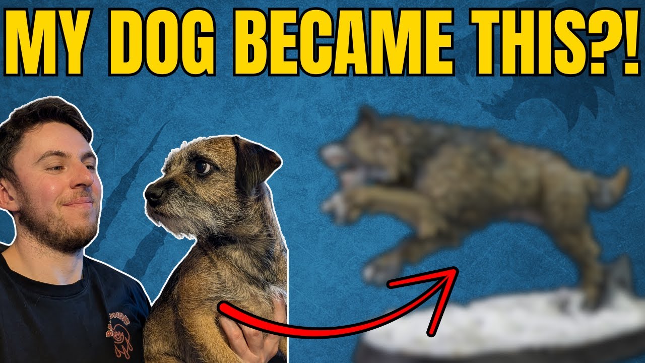 Painting a Space Wolves Fenrisian Wolf Inspired by My Own Dog – Warhammer 40K