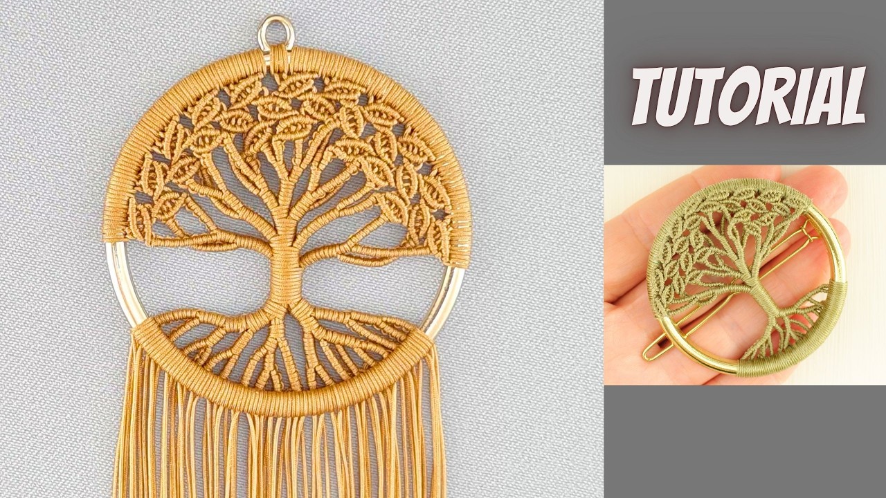 Macramé Tree of Life Pendant – DIY Spiritual Jewelry
