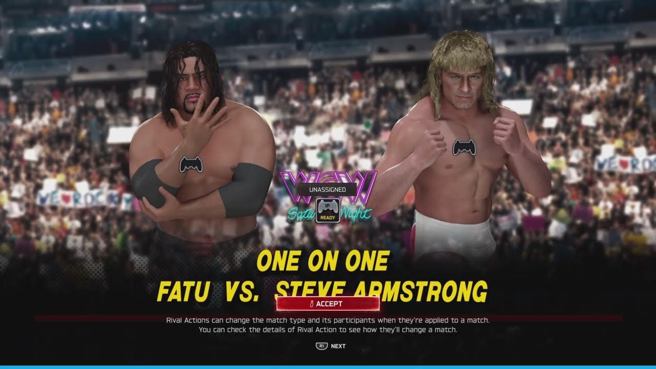 WCW Saturday Night Fatu 🆚 Steve Armstrong
