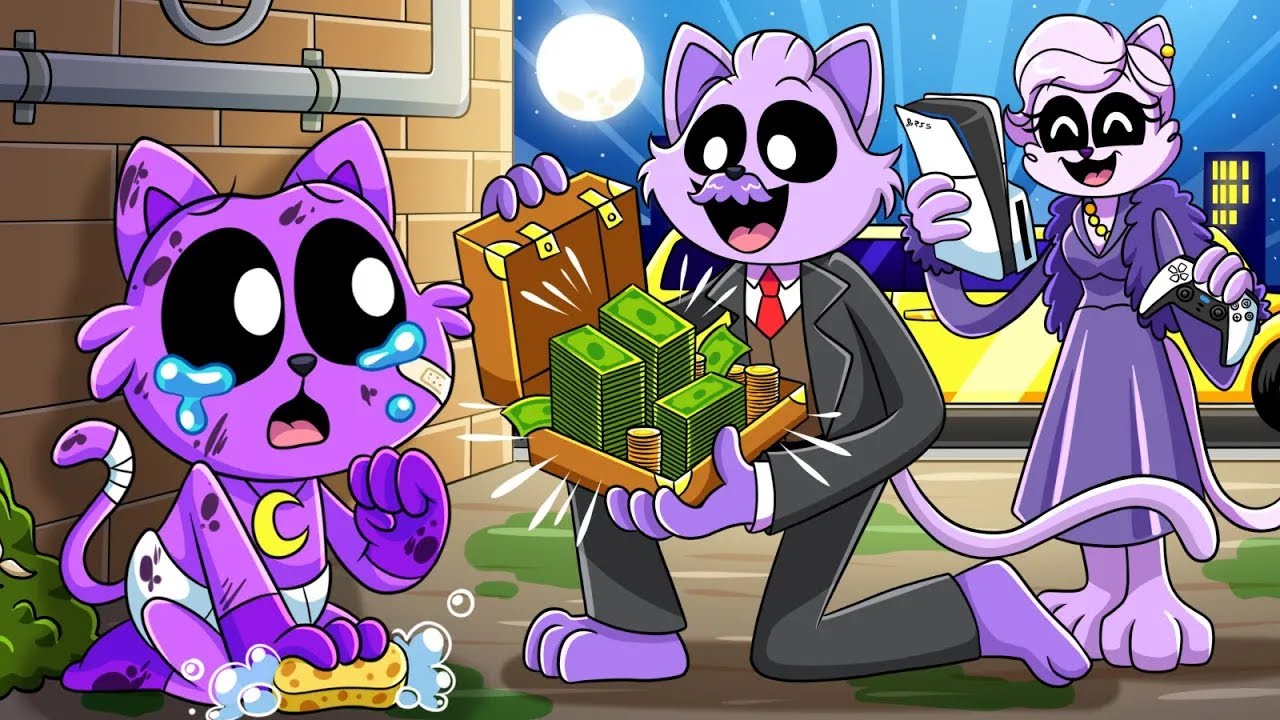 &iexcl;CATNAP ADOPTADO POR TRILLONARIOS! Poppy Playtime Animaci&oacute;n