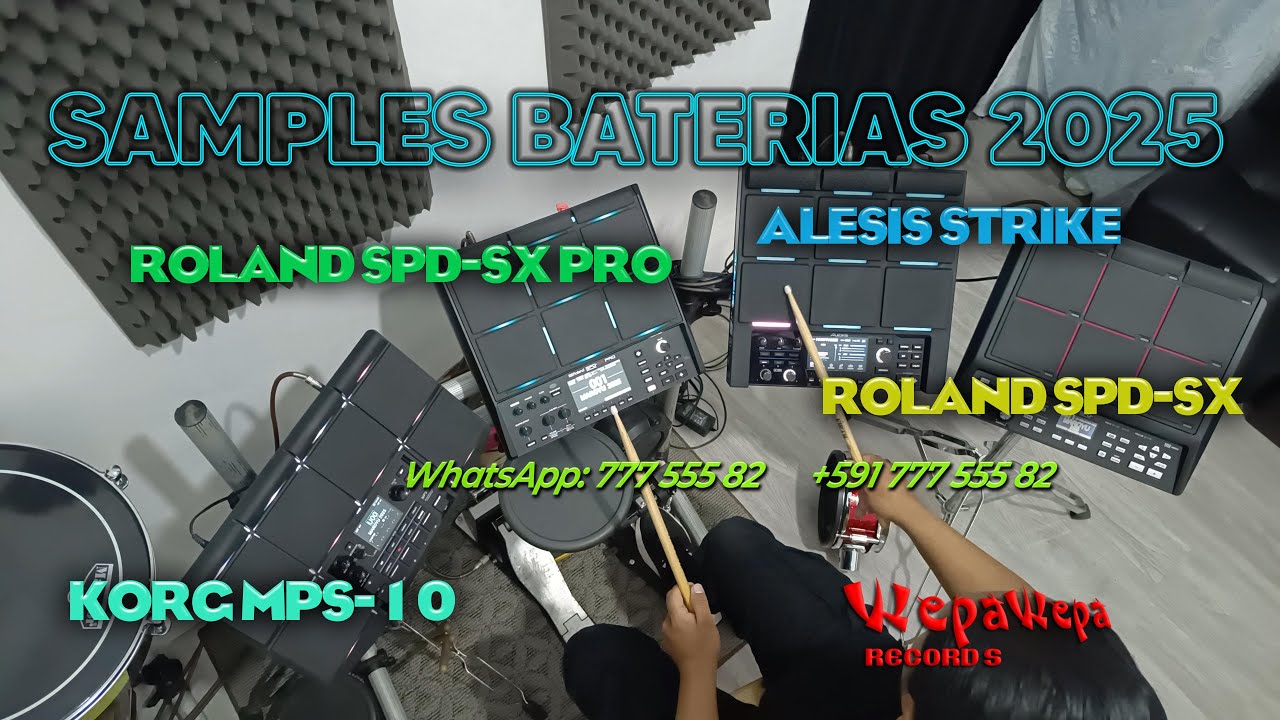 SAMPLES✅KORG MPS 10✅ROLAND SPD SX PRO✅ALESIS STRIKE MULTIPAD✅ROLAND SPD SX