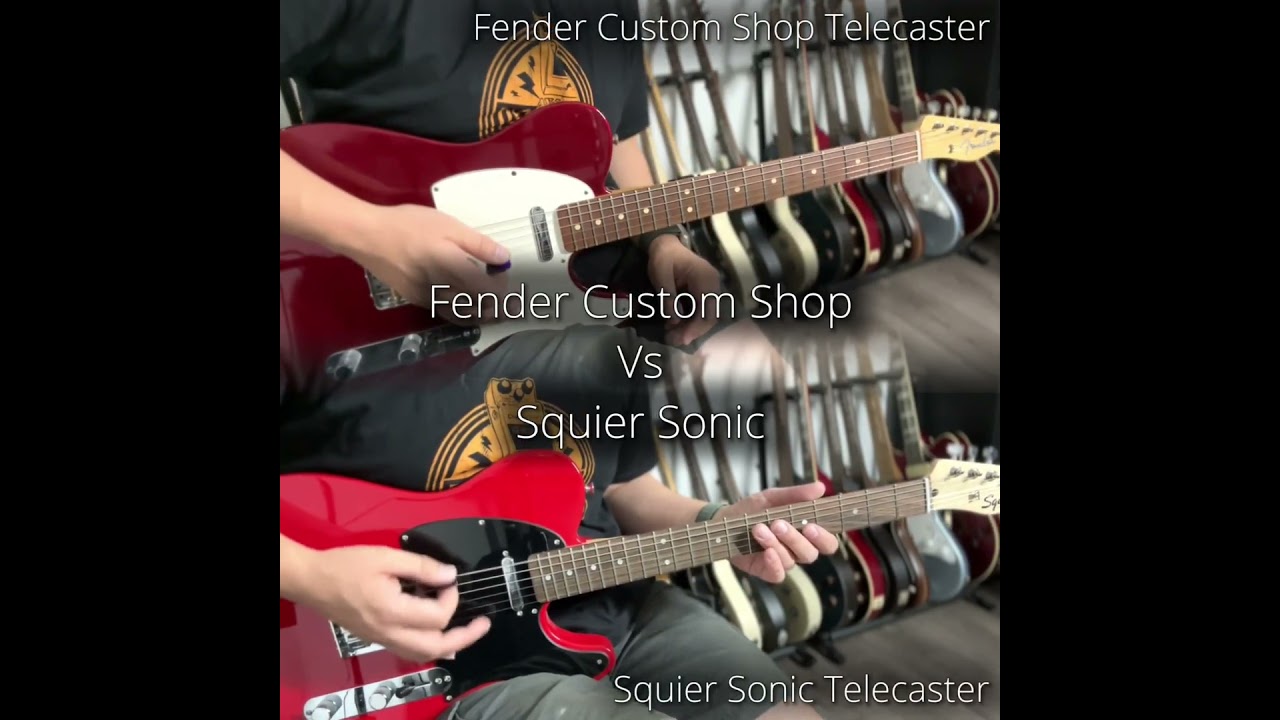 Fender Custom Shop Vs Squier Sonic Telecaster