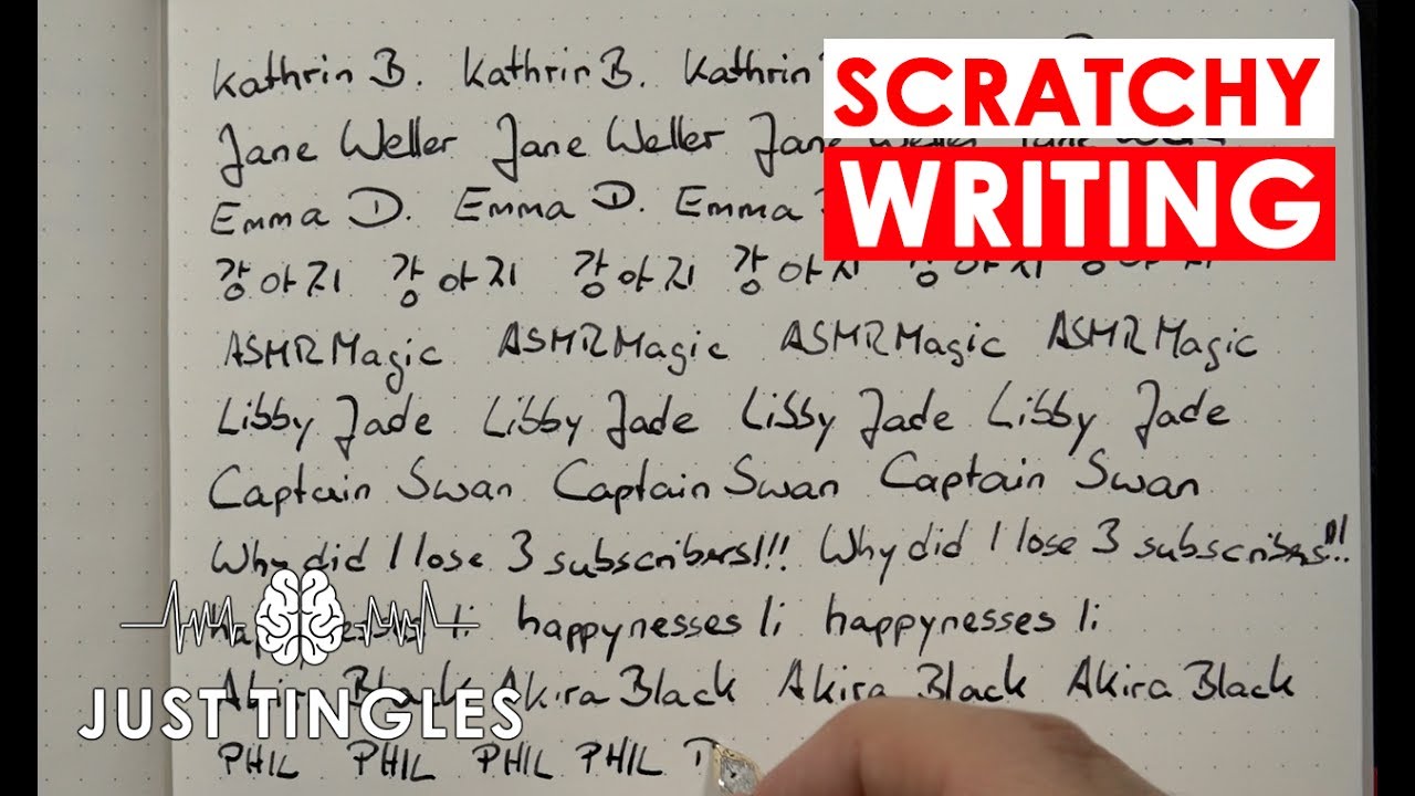 ASMR | Scratchy Writing With A Fountain Pen | NO TALKING