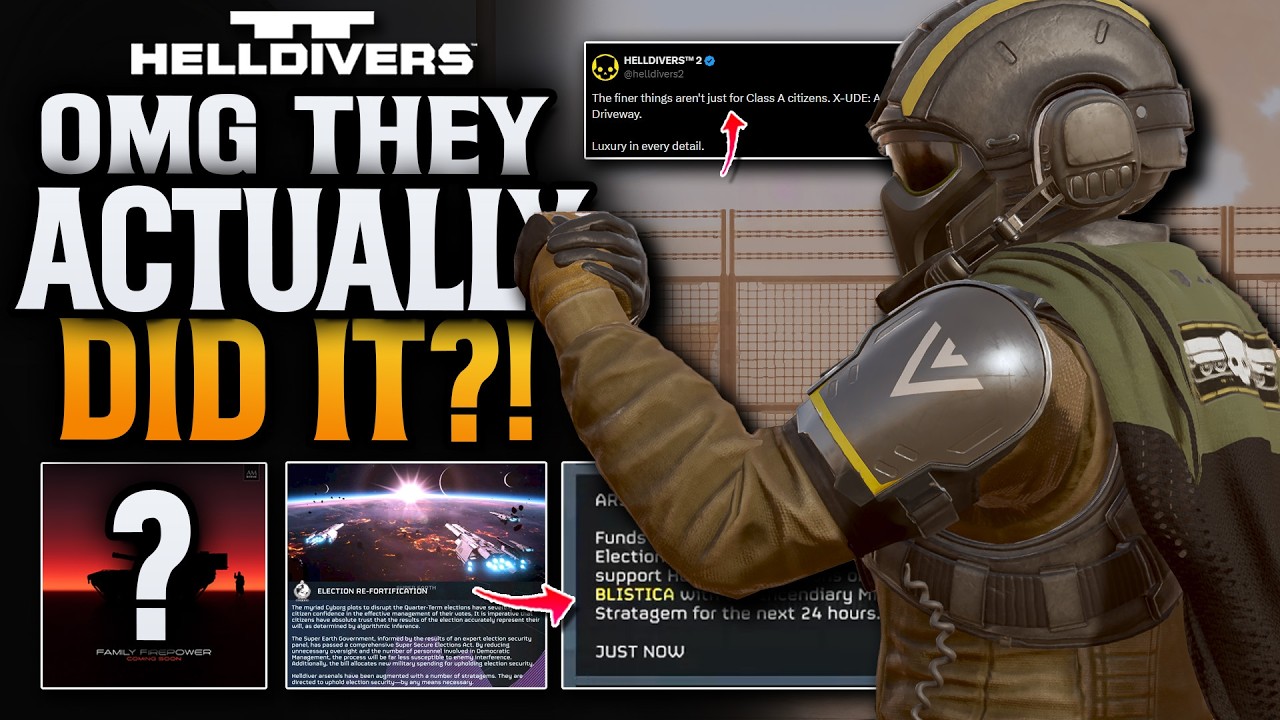 Разработчики Helldivers 2 выкатили ОГРОМНЫЕ новости!