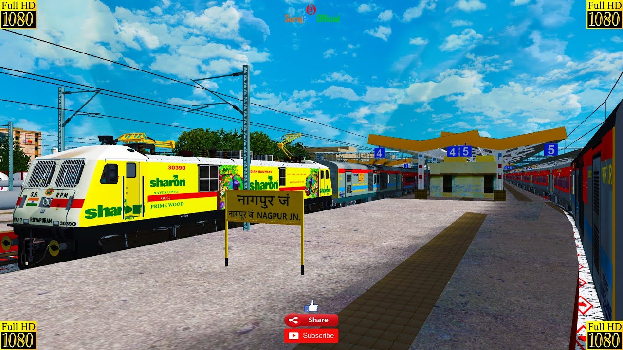 MSTS | 02296 Sanghamitra SF Special (PT) | Western Railways V7 | WR V7 | Journey | SurajPaulOfficial