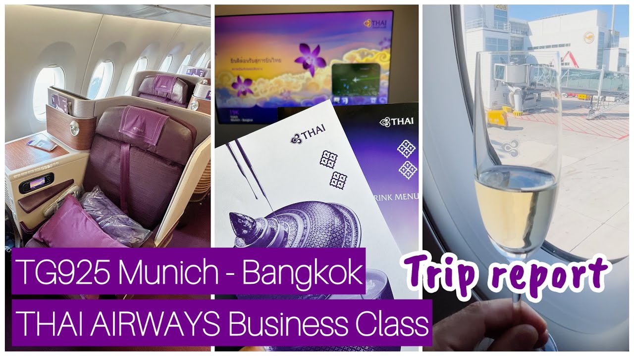 THAI AIRWAYS Business Class Experience | Luxury Journey from Munich to Bangkok | TG925 Review