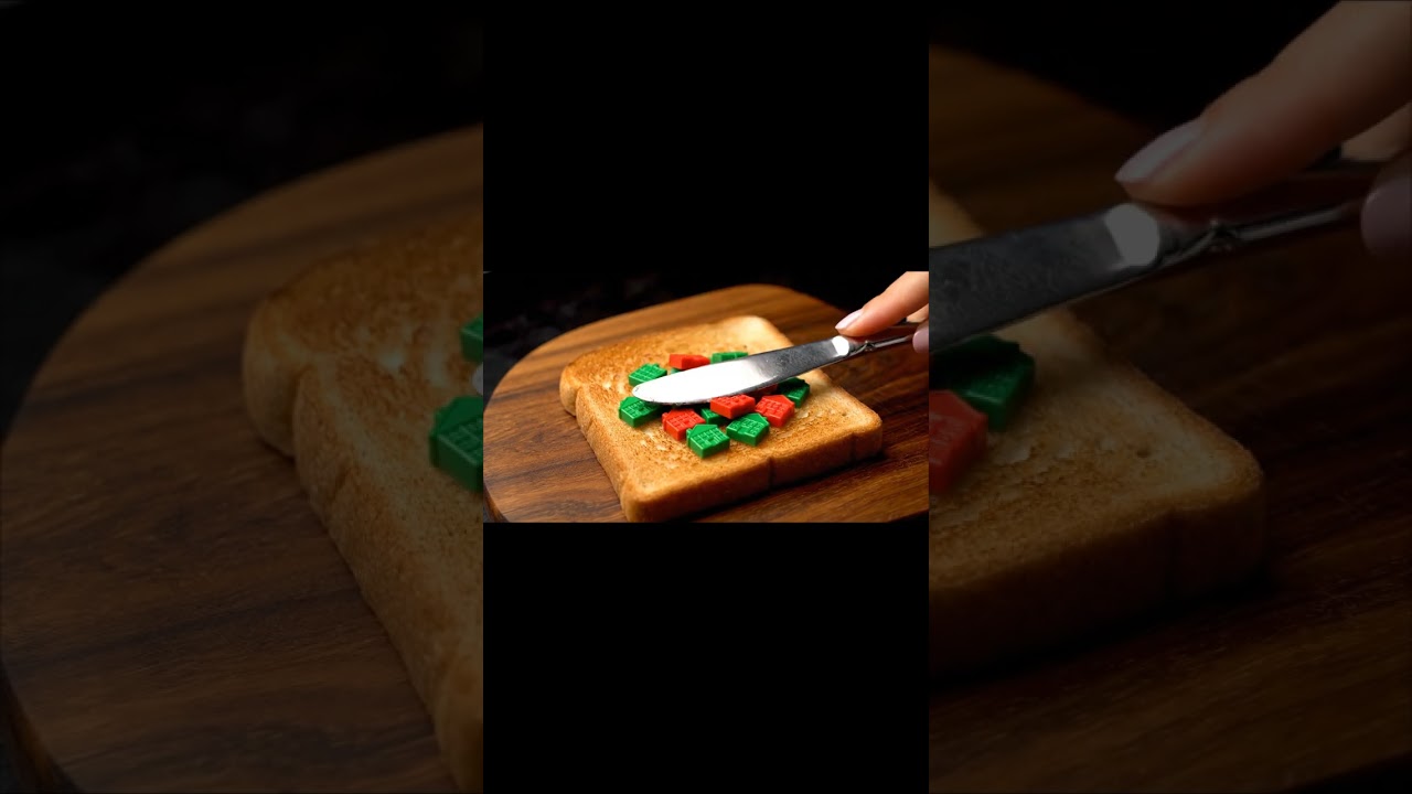 Spreading Monopoly houses & hotels on toast 🏠🏨✨ so oddly satisfying! 