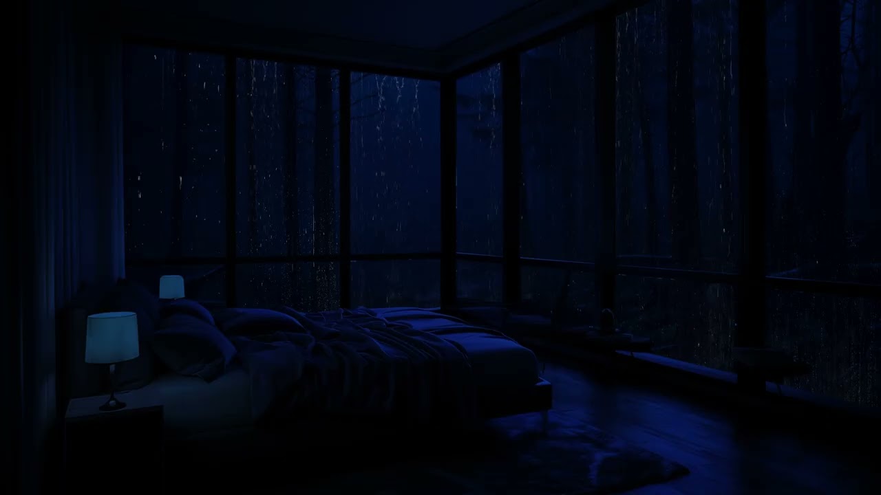 Rainy Nights 🌧️ 24-Hour Rain Sounds for Deep Sleep & Relaxation