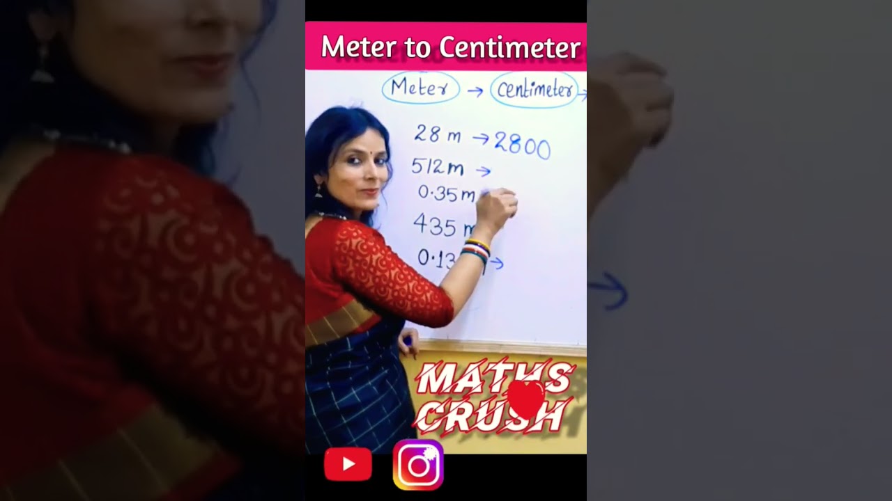 How to convert meter to centimeter | Meter to Centimeter conversion #fun  #shorts #trending #ssc
