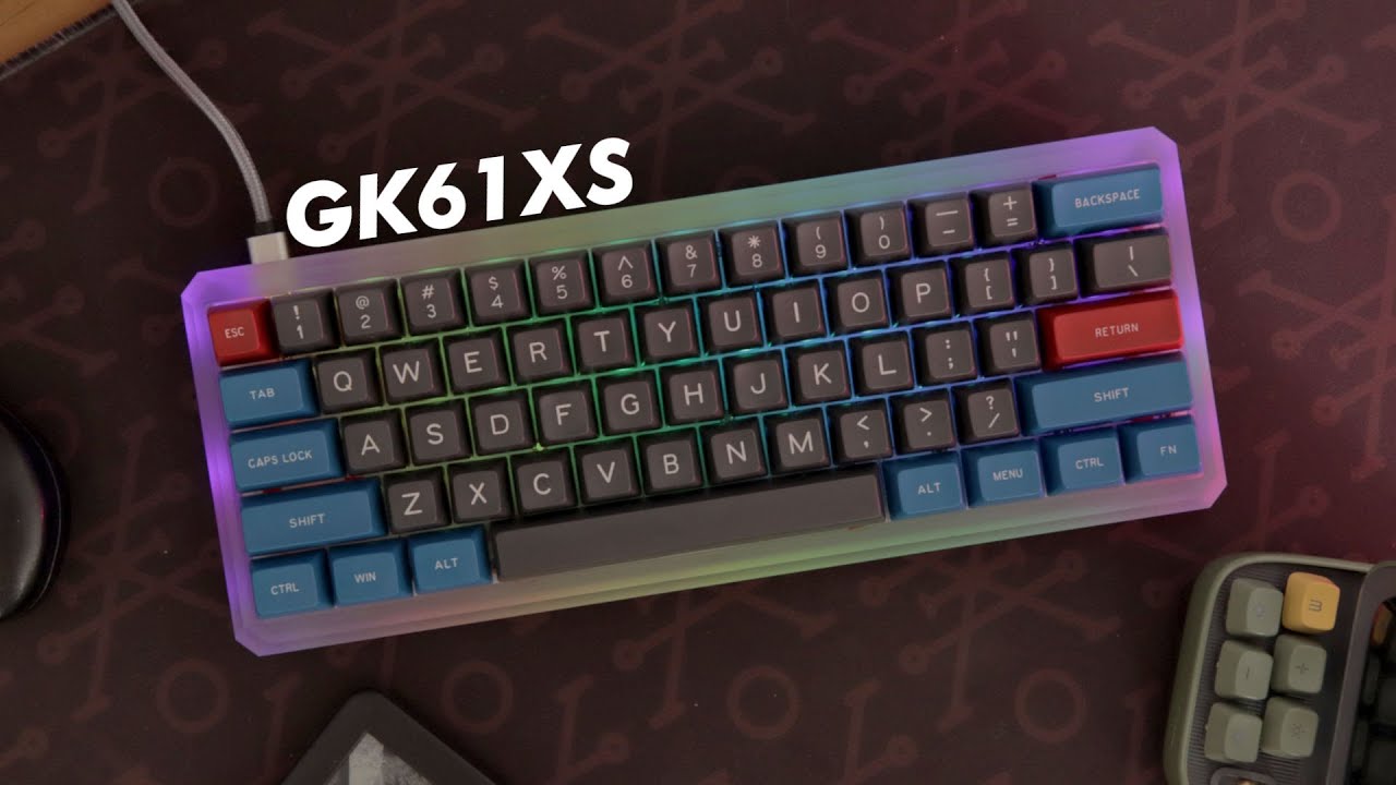 GK61XS Trasparente (Aluminio) Ensamble, desempaquetado y sonido. Maxkey SA & Heavy Pale Blue Kailh