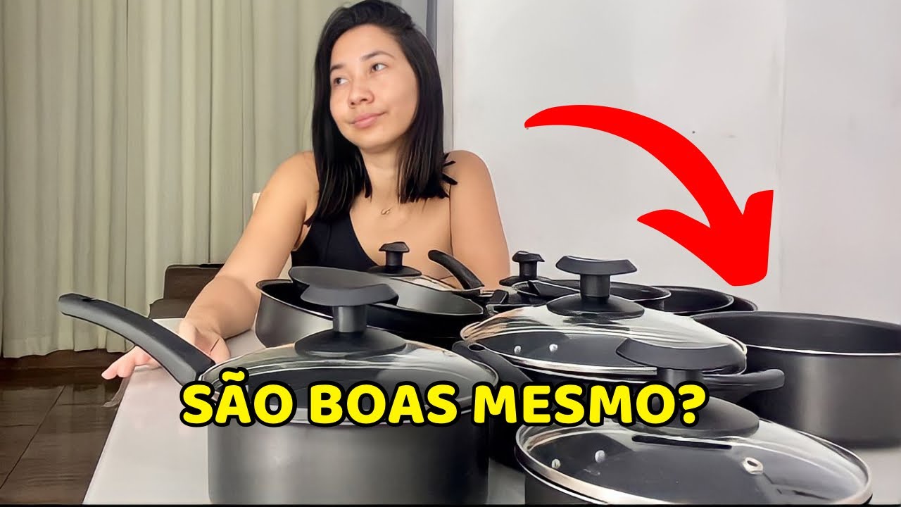 Kit de 13 panelas Antiaderente SHOPEE Teflon - Melhor Jogo de panelas Antiaderente bom e barato