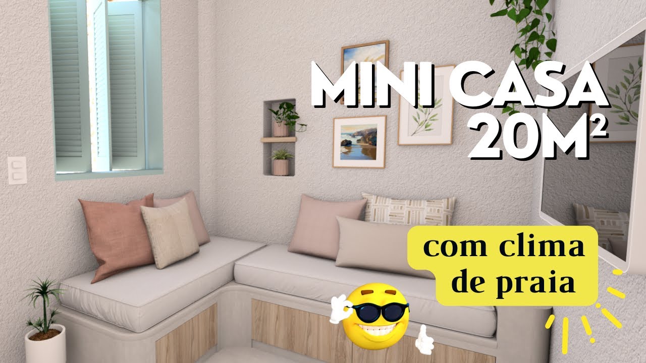Mini Casa 20m² - Kitinete Clima Praia 🌴💛