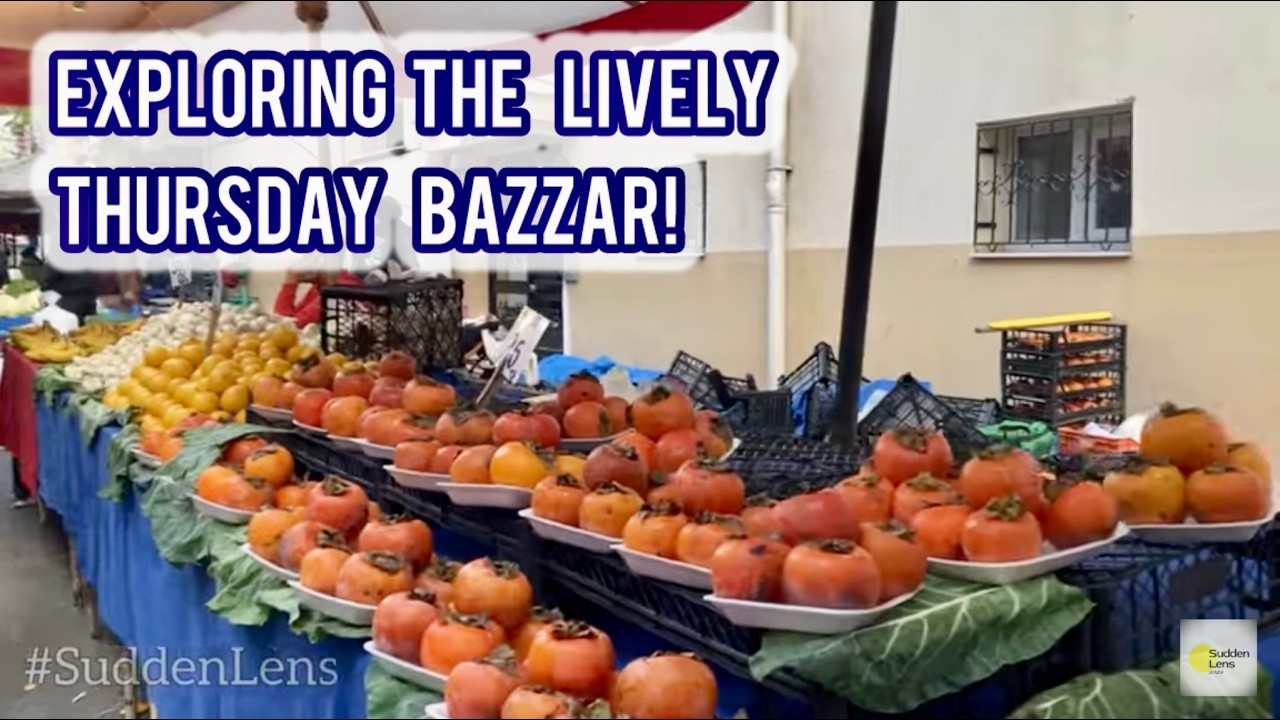 Exploring Thursday Bazzar: A Vibrant Street Market Full of Fresh Fruits, Vegetables, & Unique Goods!