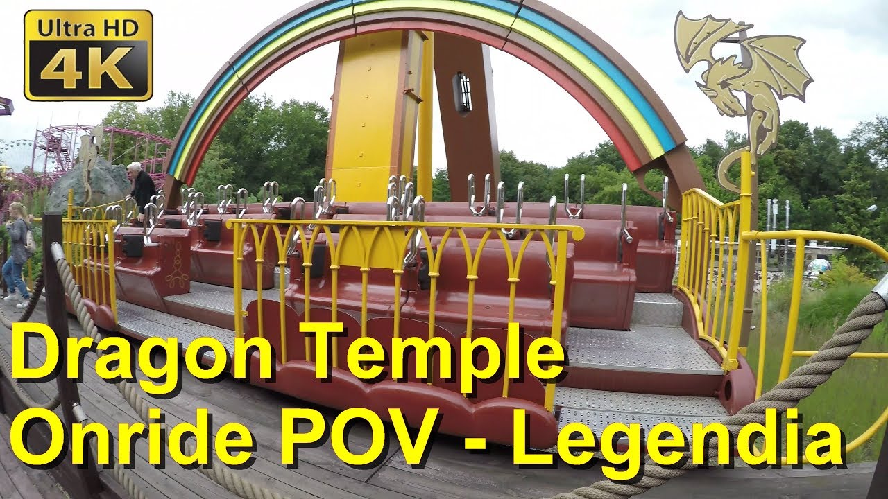 Legendia – Dragon Temple - 4K Onride POV 2018 – HUSS Rainbow - attraction - Dragon Temple onride