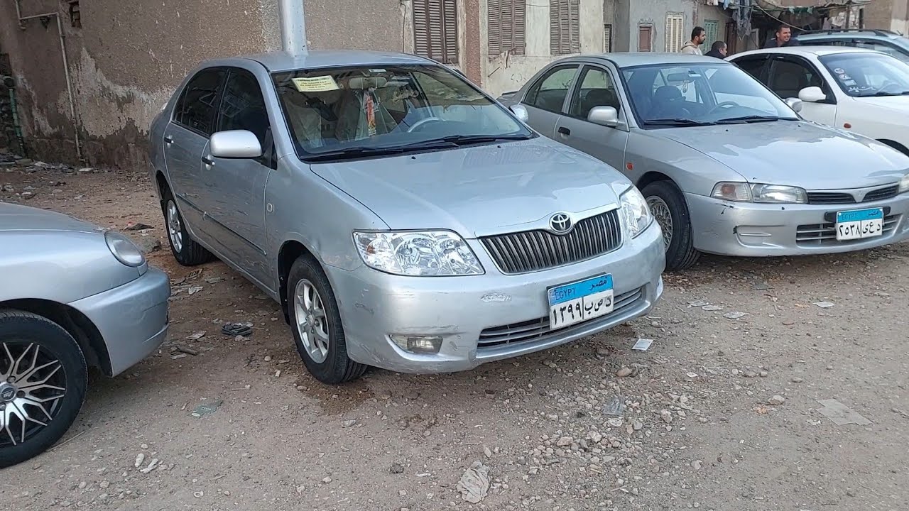 تويوتا كورولا و لانسر بومه و نيسان صني من سوق السيارات المستعمله بالمنصوره مع 