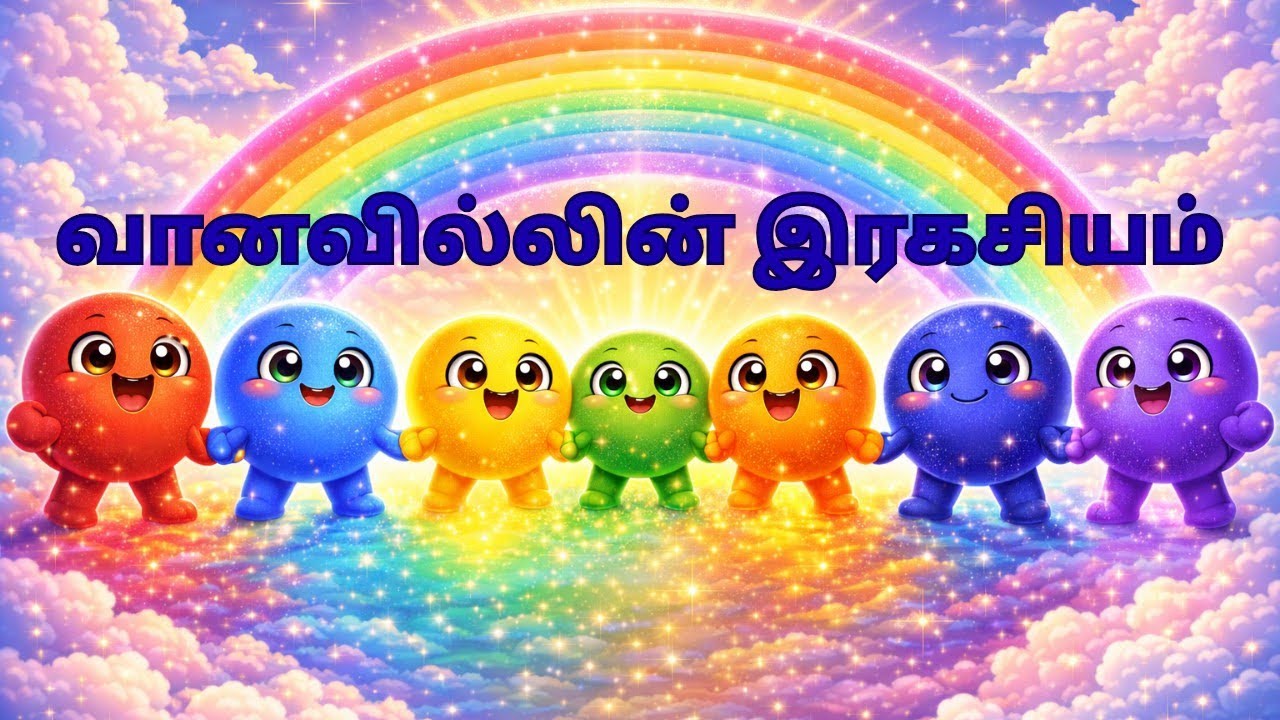 வானவில்லின் இரகசியம் | Kids Moral Story in Tamil | Unity Story for Children| Colors story in tamil|