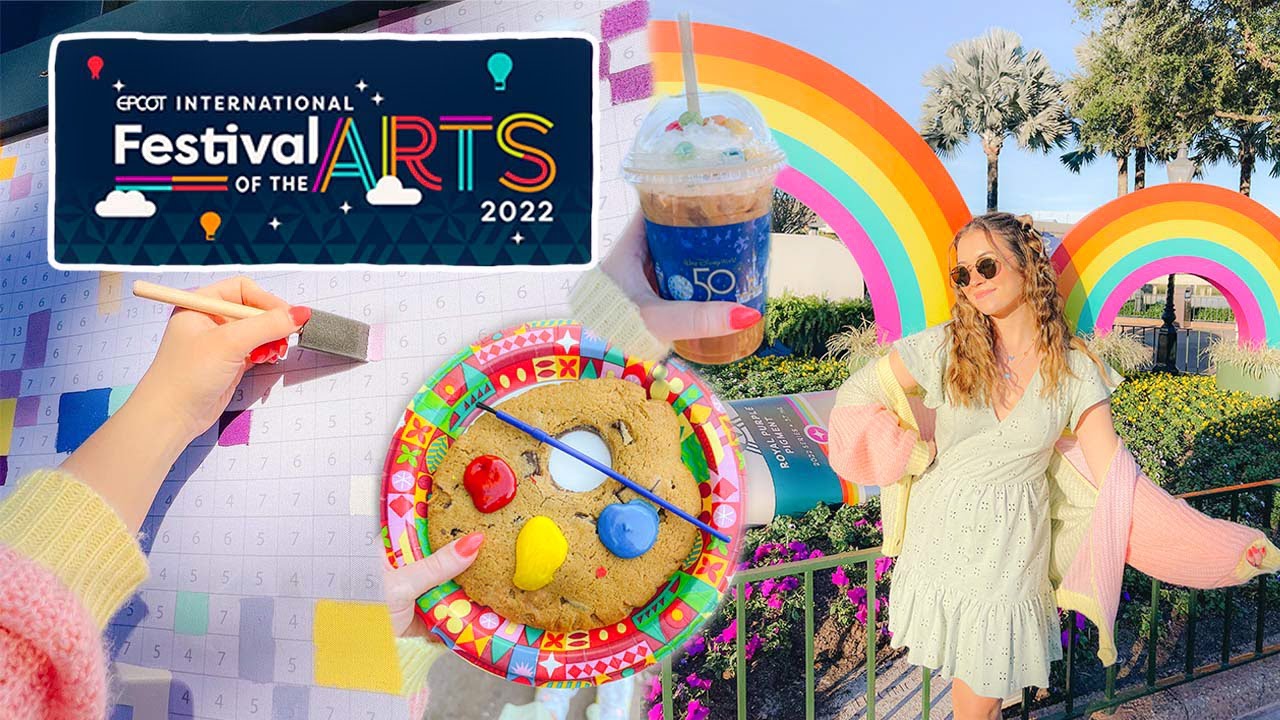 EPCOT Festival of the Arts VLOG | colorful food, drawing, disney on broadway, new merch, AND MORE 💛🎨
