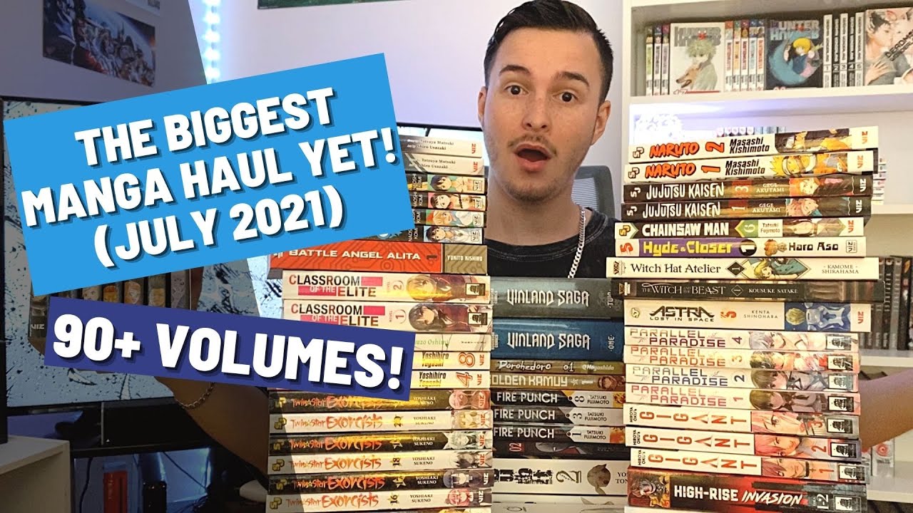 THE BIGGEST MANGA HAUL YET! | July 2021 - 90+ Volumes