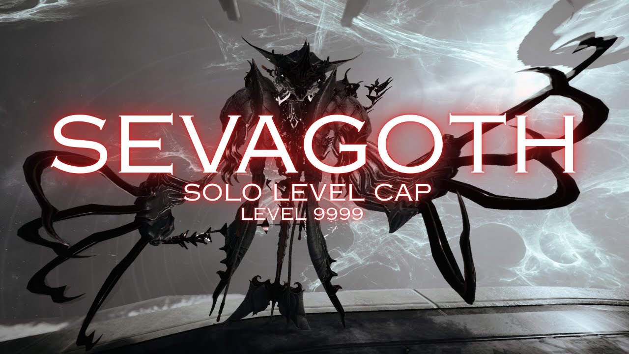 Sevagoth Solo Level Cap - Shadow / No Guns - SP Void Cascade - Level 9999 - Exos 80 - 115 | Warframe