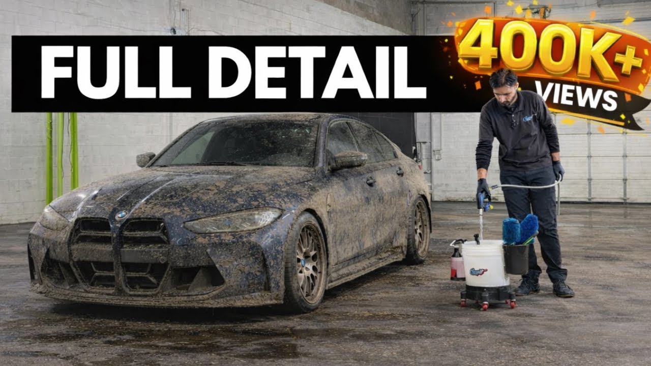 Detailing an M3 Competition- rims&tire cleaning, engine bay detail and exterior hand wash.