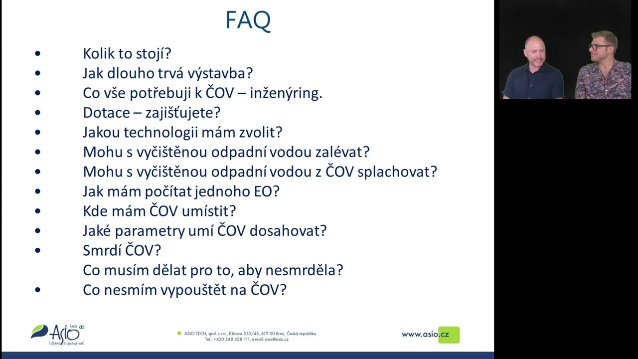Na rovinu o ČOV: Dotazy, chyby a zkušenosti z praxe