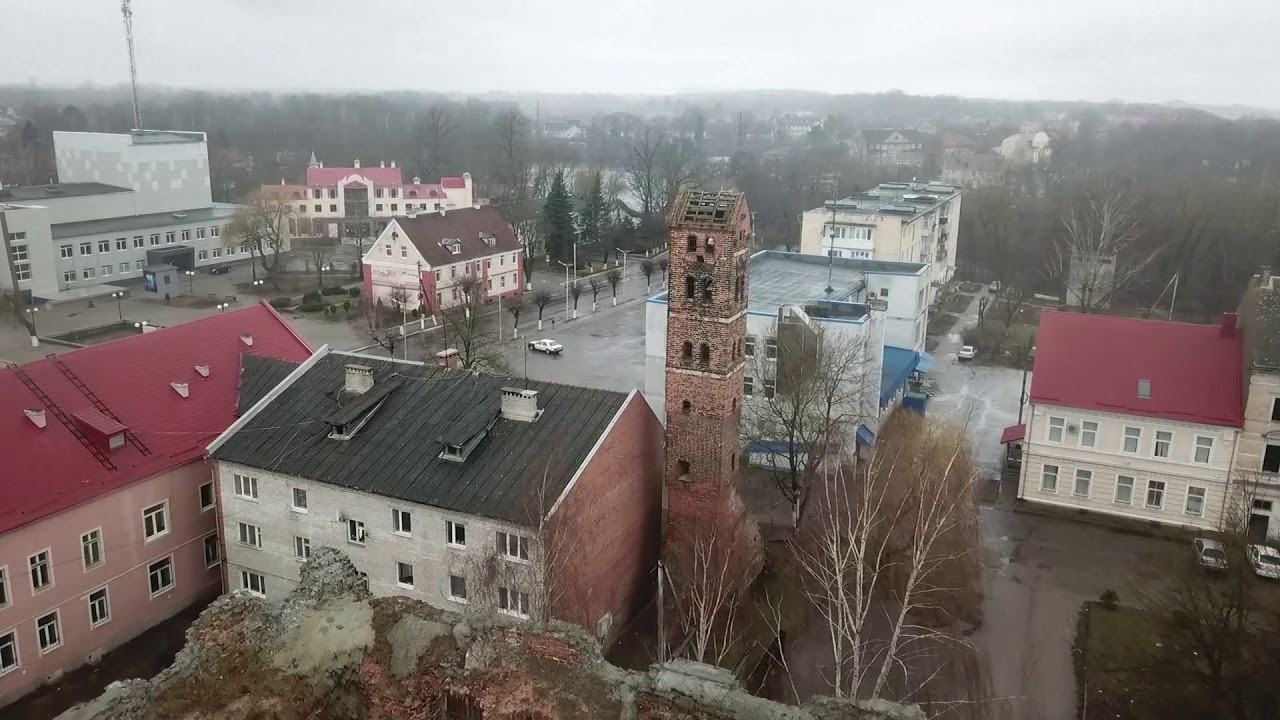 Город Неман в Калининградской области. Замок Рагнит.