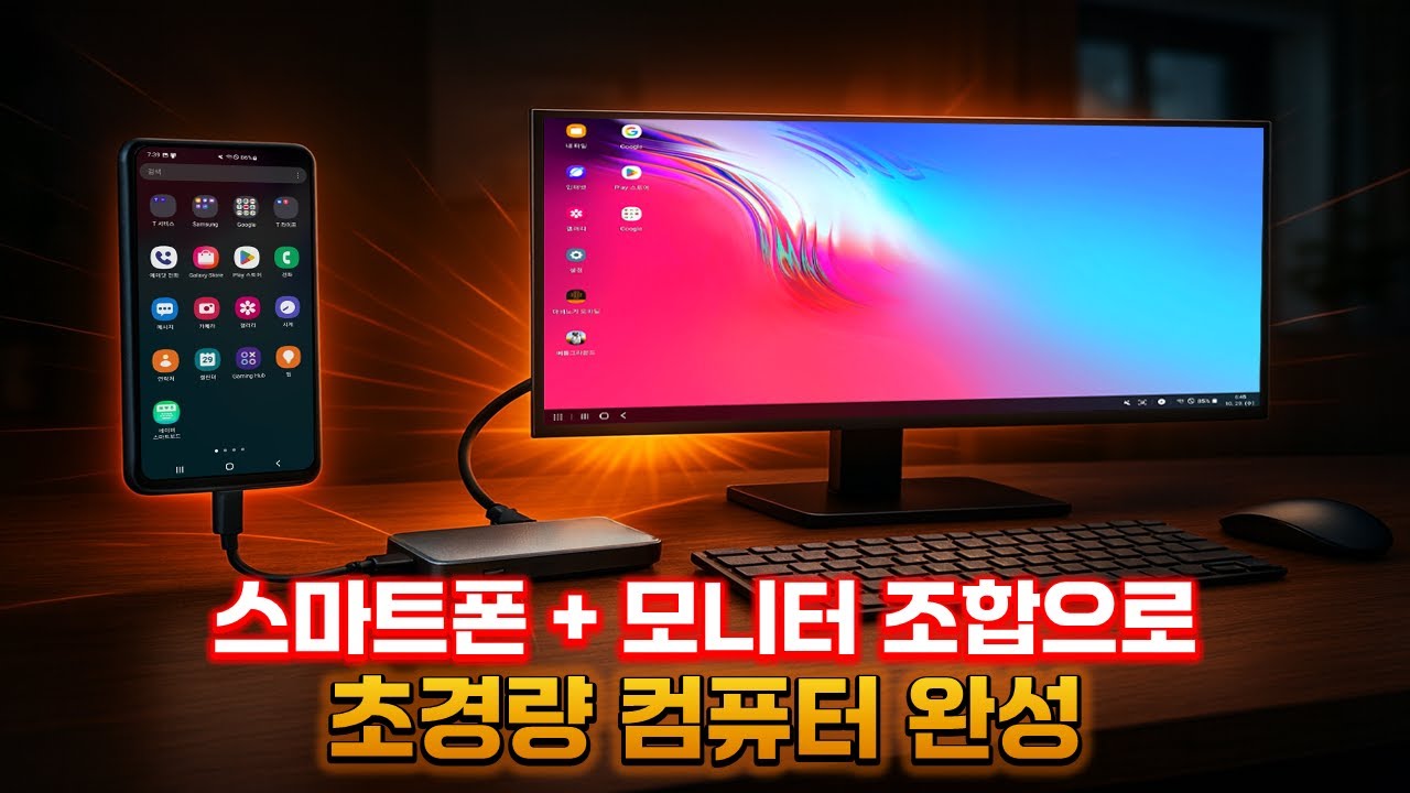 스마트폰 + 모니터 조합으로 초경량 컴퓨터 완성하는 방법