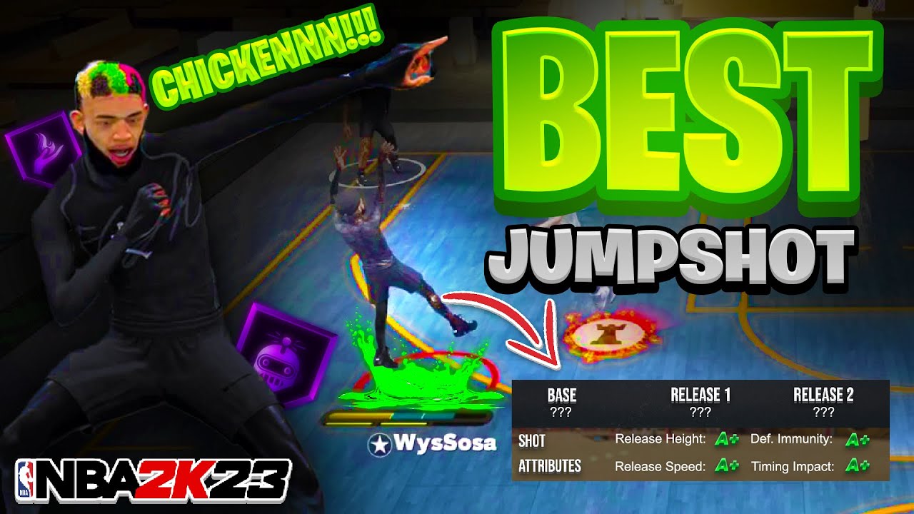 BEST 3 JUMPSHOTS IN 2K23 SEASON 5, PLAYING VS 2 LEGENDS 