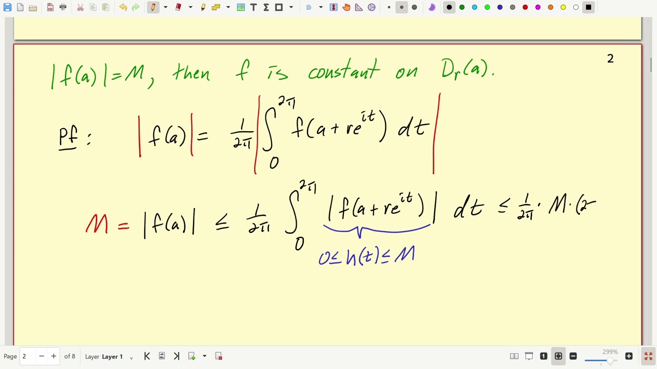 Lec 17   Averaging property and maximum principle for analytic and harmonic functions