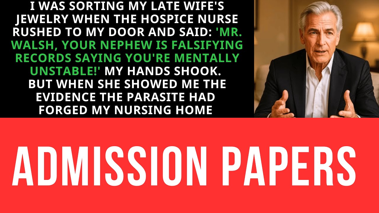 I was sorting my wife's jewelry when the hospice nurse rushed to my door: 'Your nephew is buildin...