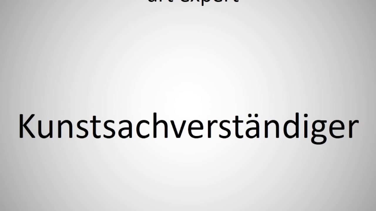 How to say art expert in German?