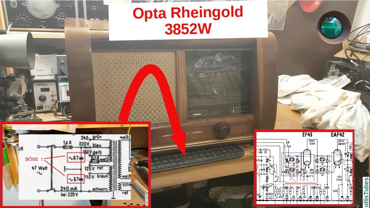 Durchsicht vor dem Einschalten nach über 50 Jahren - Opta 3852W Teil 1