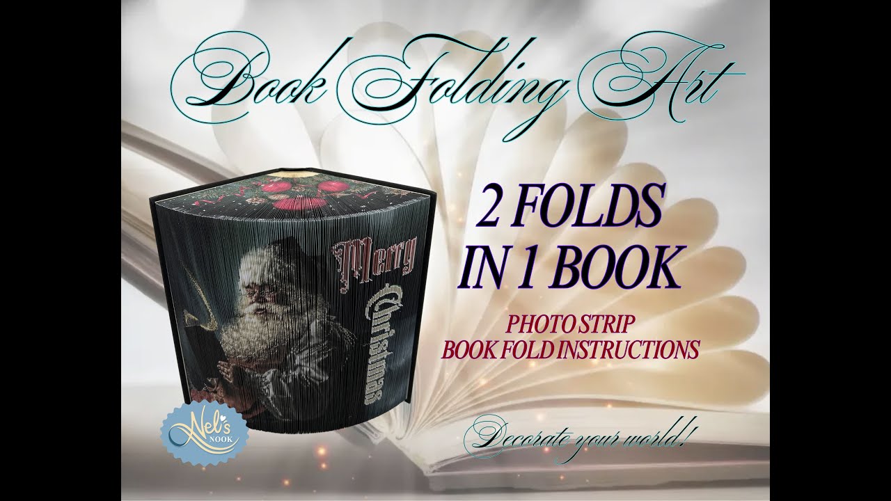 2 FOLD DESIGNS in 1 BOOK -  Photo strip book fold Instruction