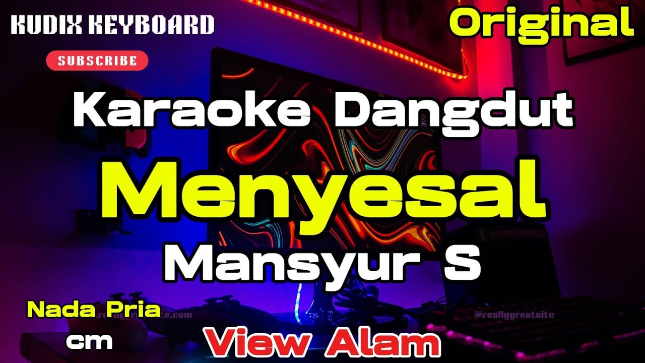 KARAOKE MENYESAL NADA PRIA