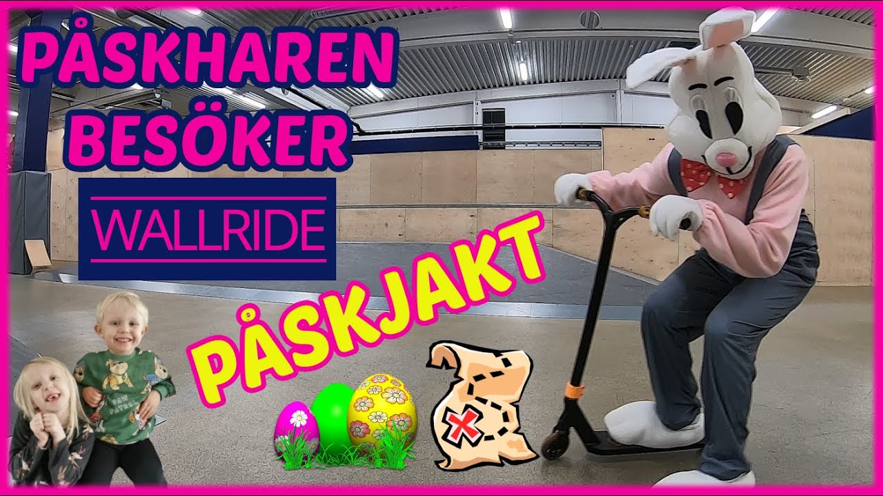 Påskharen är på Wallride och gömmer ägg för påskjakt VLOGG