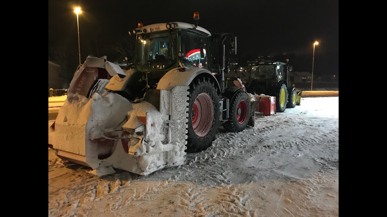 Plowing by night | Fendt 516 | Igland | Tokvam
