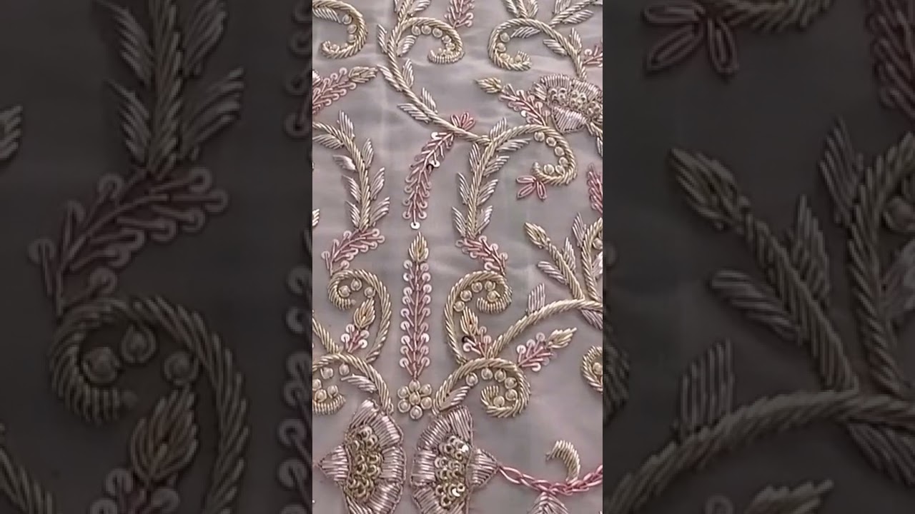 Full multi dabka work design//zari work
