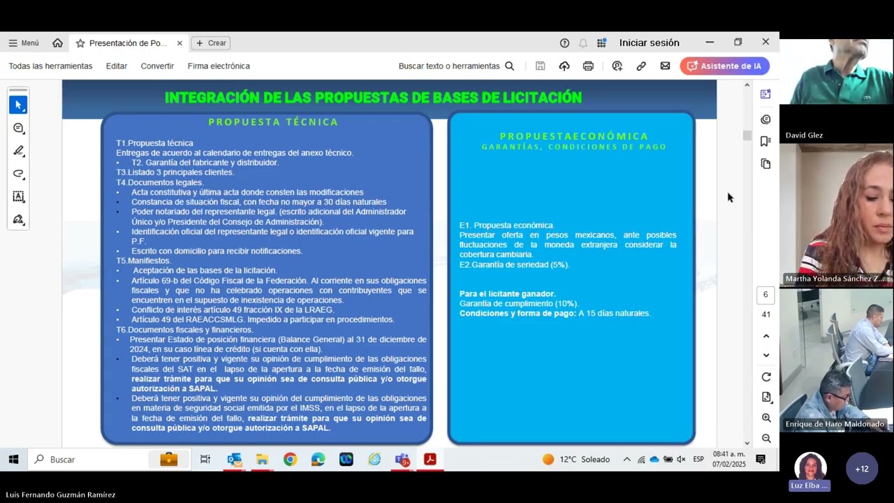 SUBCOMITÉ DE ADQUISICIONES 07/02/2025