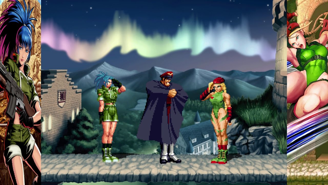 Mugen - King of Fighters vs. Street Fighter - Leona Heidern vs. Cammy
