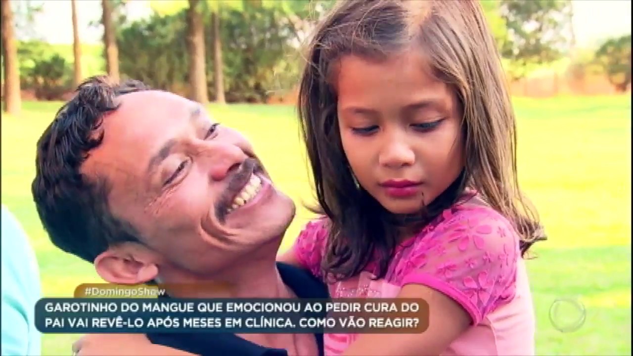 Geraldo Luís promove o encontro entre filha e pai que lutou contra as drogas por cinco meses