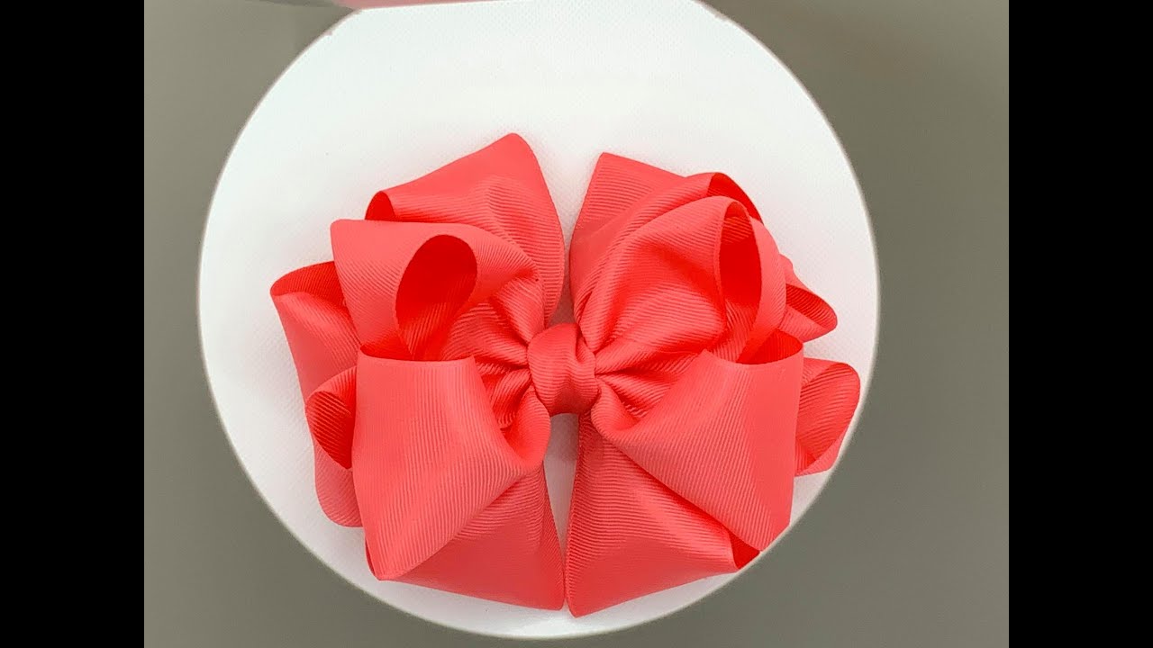 Moño pulpo doble VIDEO No.849 Creaciones  Rosa Isela