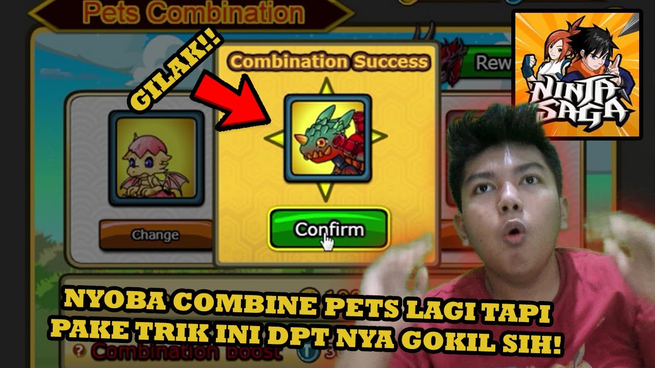 AWALNYA CUMA ISENG NYOBAIN COMBINE PETS di NINJA SAGA PAKE TRIK INI! HASIL COMBINENYA GOKIL SIH!!