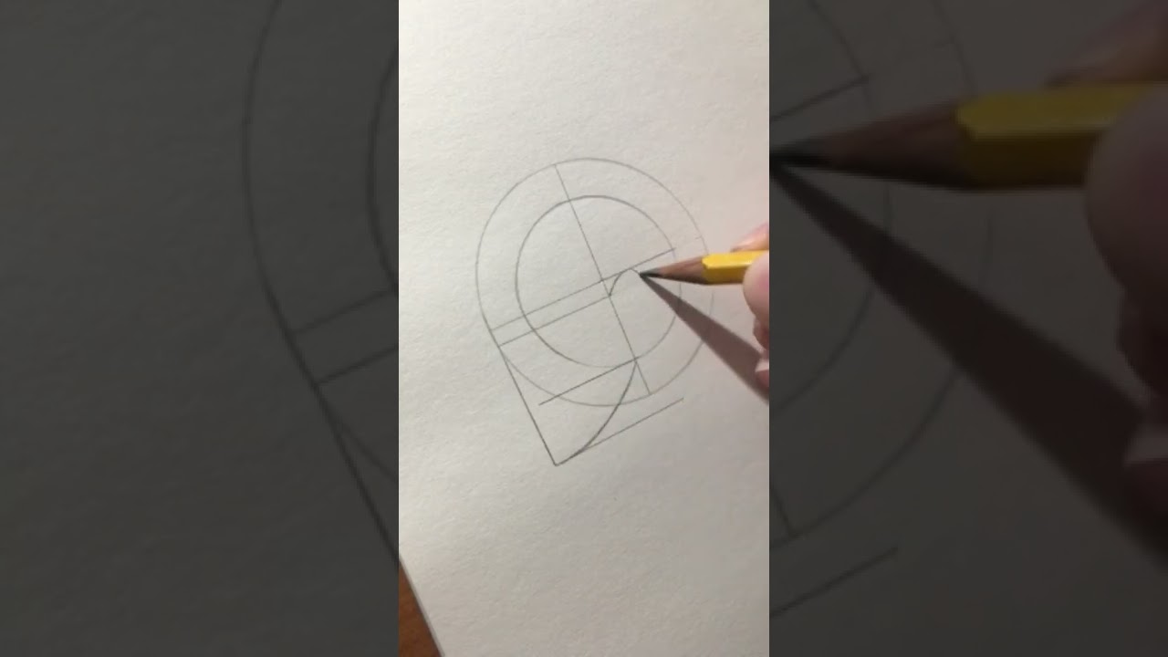 Como dibujar un rostro de perfil, m&eacute;todo Loomis #shorts