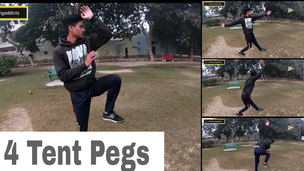 4 Tent pegs drill to bowl fast | My first VLOG | Fastbowling Addicts
