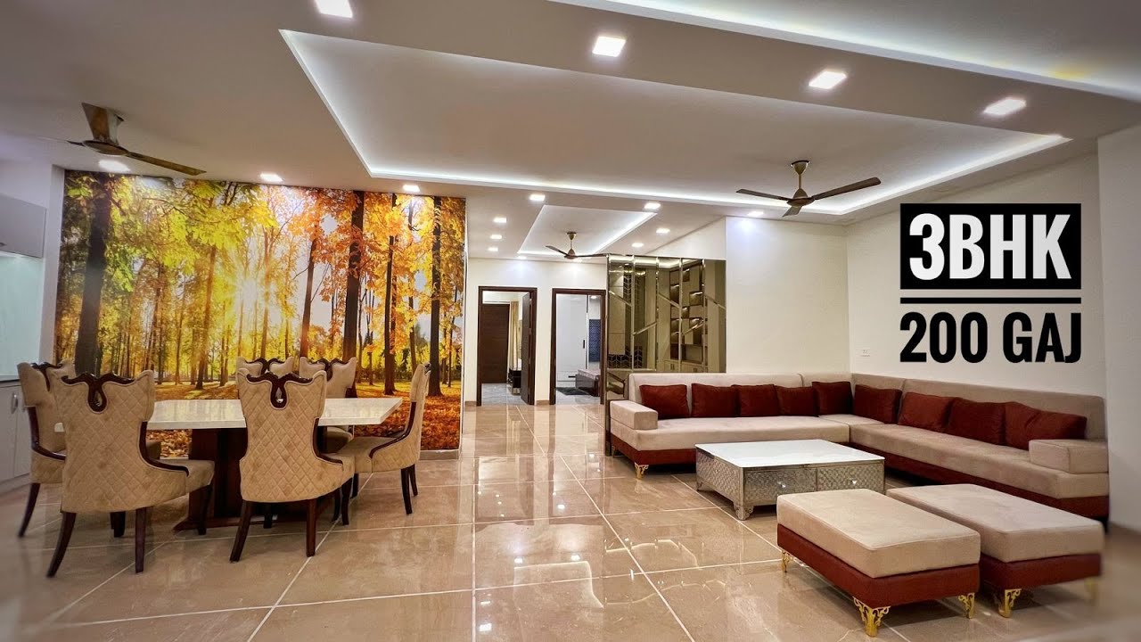 3BHK LUXURY BUILDER FLOOR || 200 GAJ || PARK FACING || 9891556069 || SUMIT PROPERTIES || #sumit