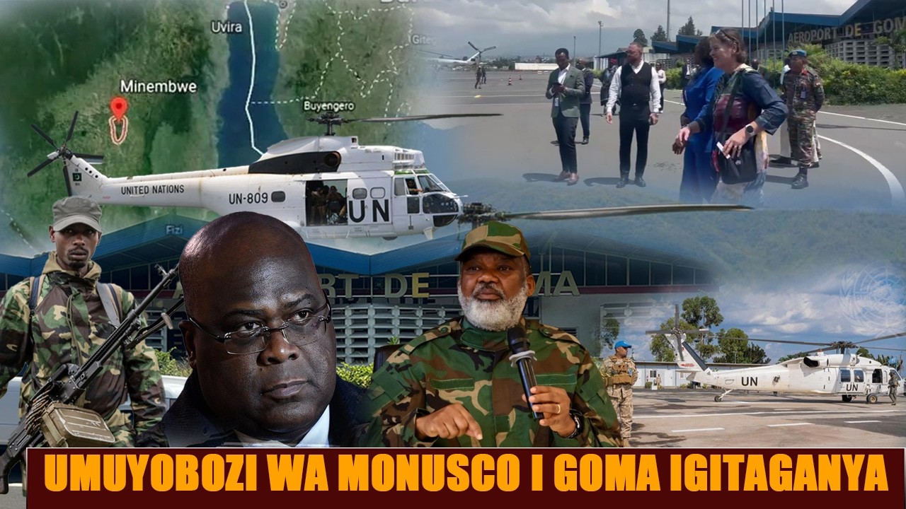 UMUYOBOZI WA MONUSCO YAJE I GOMA IGITARAGANYA MU ZIHE GAHUNDA? HARI IGITUTU CYO GUFUNGURA AIRPORT??