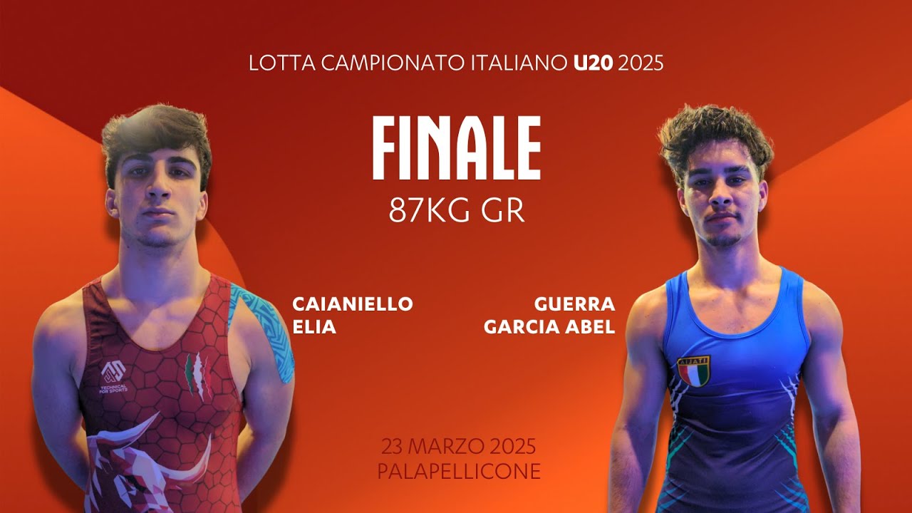 🤼‍♂️ Lotta U20 👉 Caianiello Elia vs Guerra Garcia Abel 🏆 finale 87kg GR 2025
