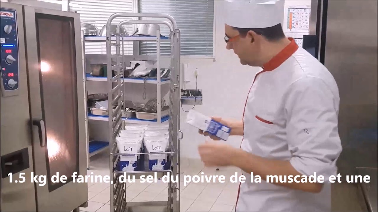 Sauce béchamel pour cuisine collective 