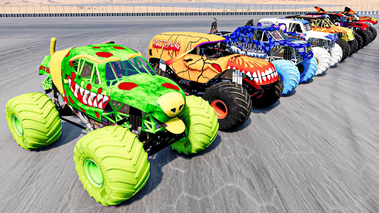 Best of Monster Jam - Incredible Monster Trucks Max Fun Gameplay! Freestyle, Racing, Crashes, Fails