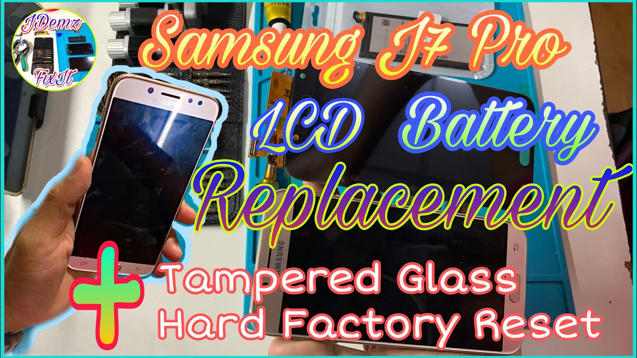 Samsung J7 Pro - No power & display | Hard Reset, LCD and Battery Replacement | JDemz FixIt Thailand
